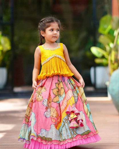 Faux Georgette Kesh168 Mnt22 Kids Wear  Kids Lehenga Choli Kids Traditional Outfits Kids Festive Kids Diwali Outfits