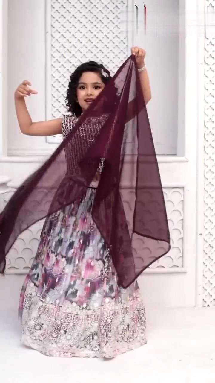 Faux Georgette Kesh168 Mnt28 Kids Wear  Kids Lehenga Kids Ethnic Wear Kids Traditional Outfits Kids Lehenga Choli Kids Festive Wear Kids Diwali Clothes