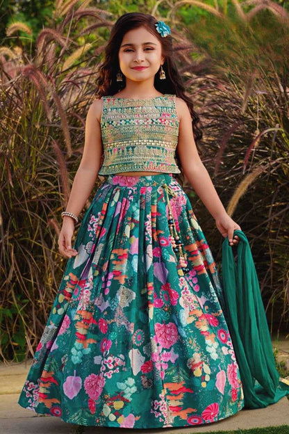 Faux Georgette Kesh168 Mnt31 Kids Wear  Kids Lehenga Kids Traditional Outfits Kids Festive Wear Kids Wedding Outfits Diwali Clothes