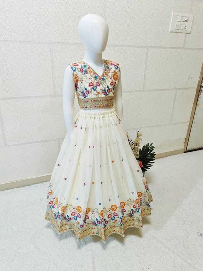 Faux Georgette Kesh168 Mnt35 Kids Weae  Kids Lehenga Kids Traditional Outfits Kids Festive Wear Kids  Weddings Outfits Kids Diwali Clothes