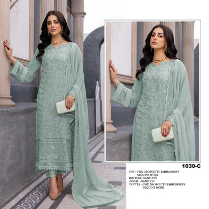 Faux Georgette Ksb 1030 Suits & Dresses  Unstitched Suits