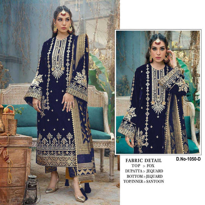 Faux Georgette Ksb 1050 Suits & Dresses  Unstitched Embroidery Suits