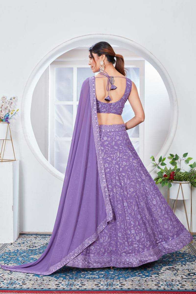 Faux Georgette Ksb 2242 Lehengas  Traditional Embroidered Lehengas