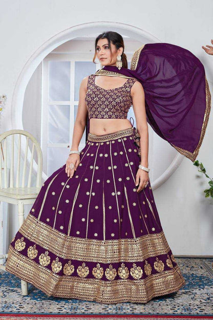 Faux Georgette Ksb 2245 Lehengas  Fancy Traditional Lehengas E