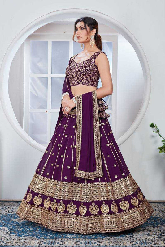 Faux Georgette Ksb 2245 Lehengas  Fancy Traditional Lehengas E