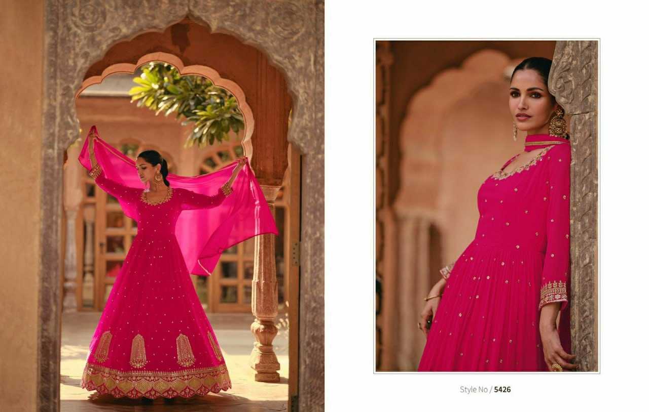 Faux Georgette Ksb 5426 Gowns  Fancy Anarkali Gowns