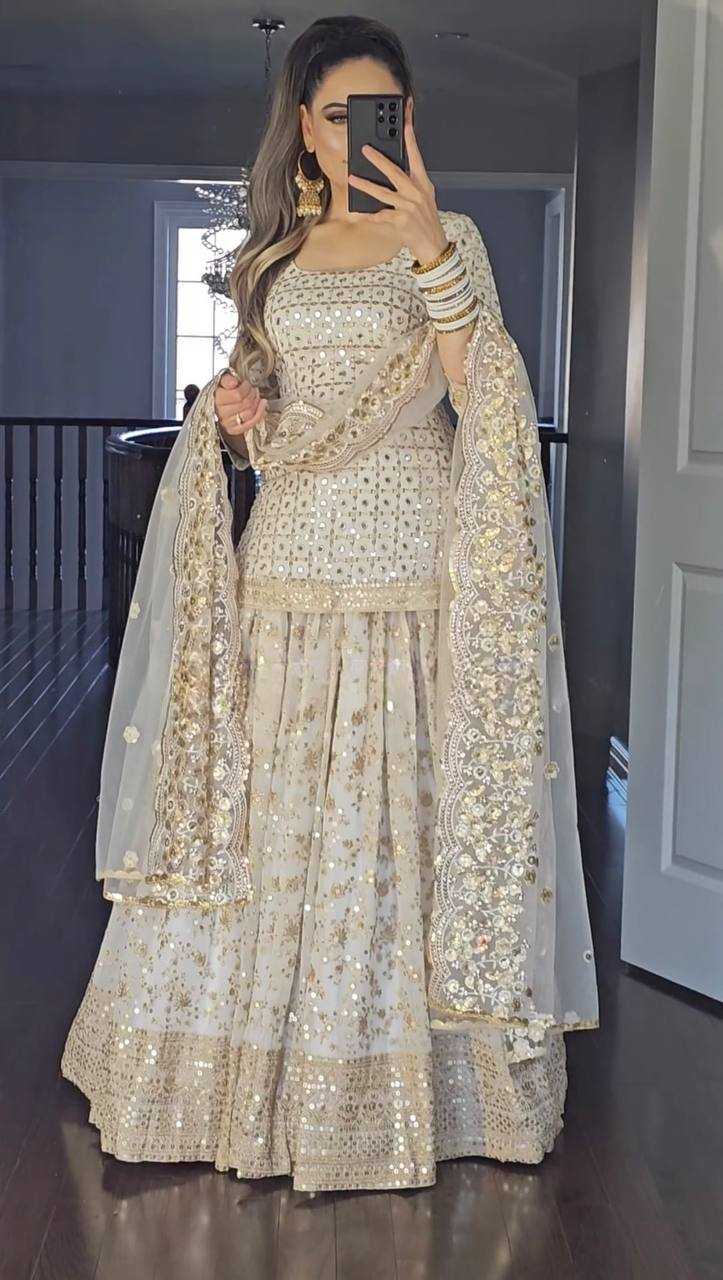 Faux Georgette Mrf 418  Lehengas