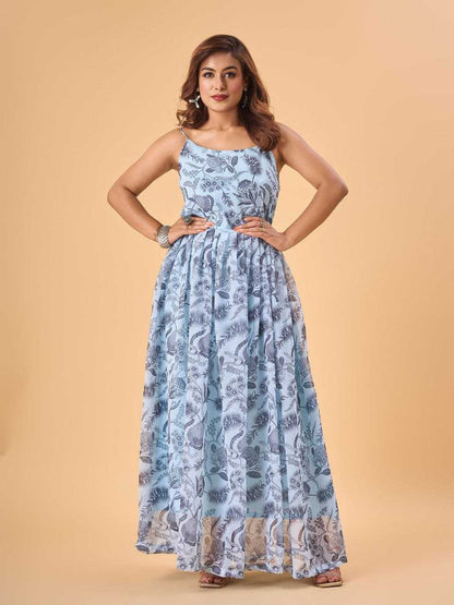 Faux Georgette Mvc 1023  Gown