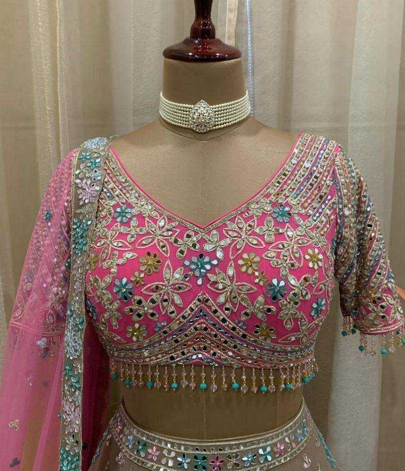 Faux Georgette Rin108 1578 Lehengas  Embroidered Wedding Lehengas