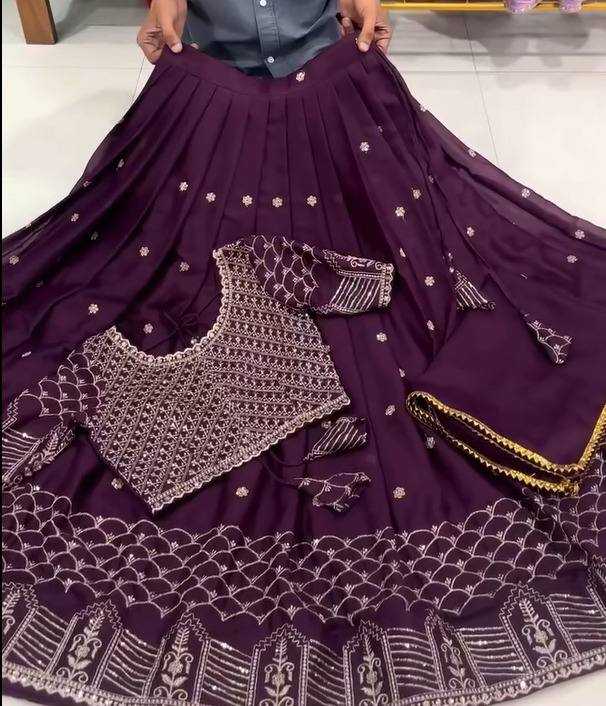 Faux Georgette Rin102 Rcba13 Lehengas   Fancy Traditional Embroidered Lehengas