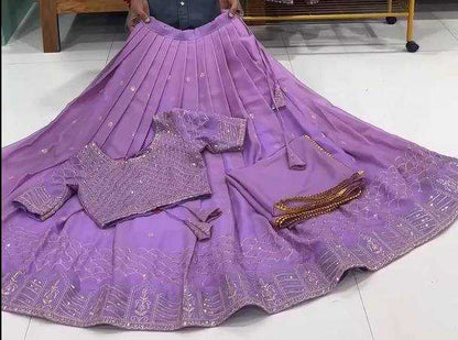 Faux Georgette Rin102 Rcba13 Lehengas   Fancy Traditional Embroidered Lehengas