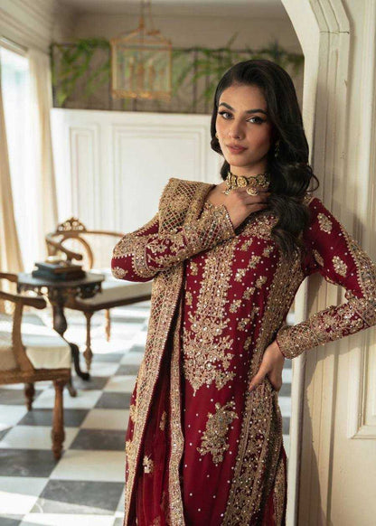 Faux Georgette Rin133 1487 Suits & Dresses  Georgette Maroon Salwar Palazzo Suits