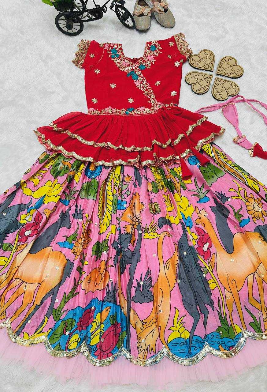 Faux Georgette Rin154 187 Kids Wear  Kids Lehengas