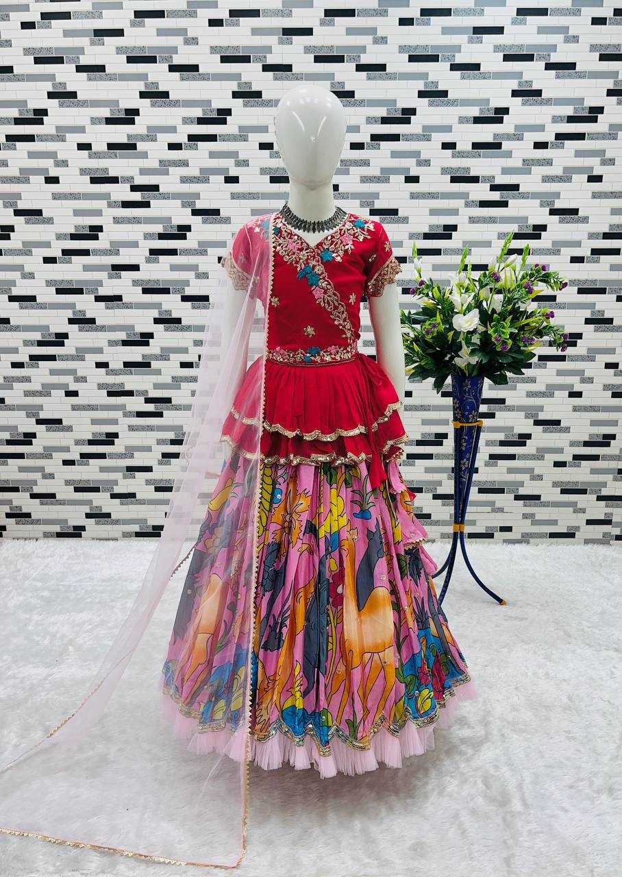 Faux Georgette Rin154 187 Kids Wear  Kids Lehengas