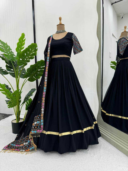 Faux Georgette Rin162 292 Lehengas  Navratri Chaniya Choli Fancy Traditional Lehengas