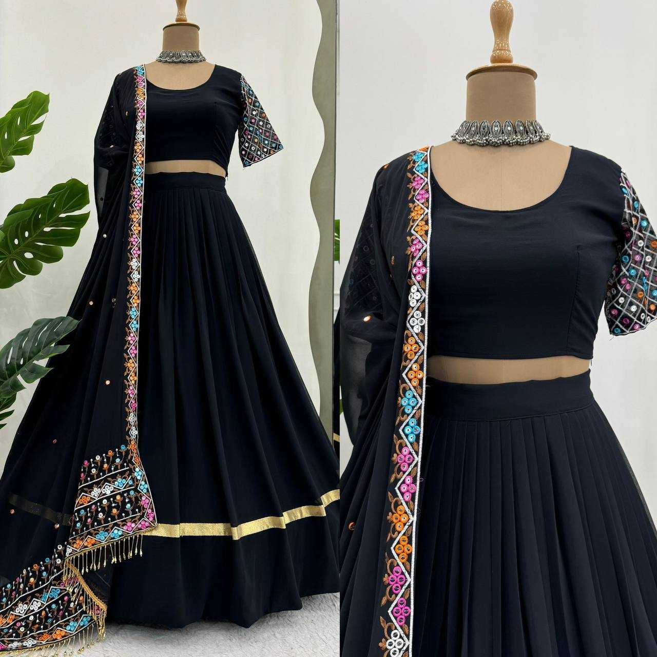 Faux Georgette Rin162 292 Lehengas  Navratri Chaniya Choli Fancy Traditional Lehengas