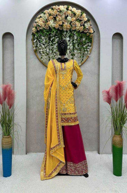 Faux Georgette Rin133 1461  Suits