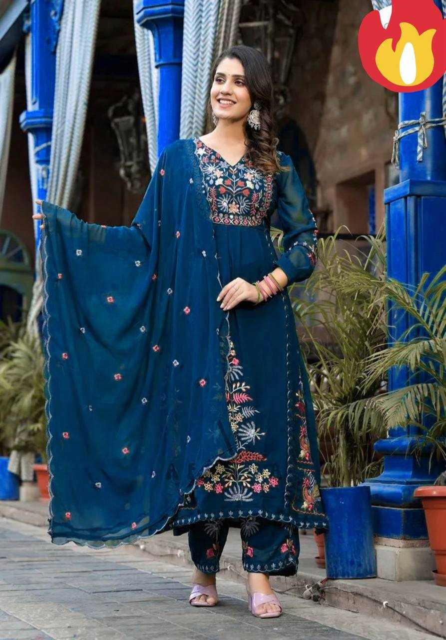 Faux Georgette Rkf 3067  Suits