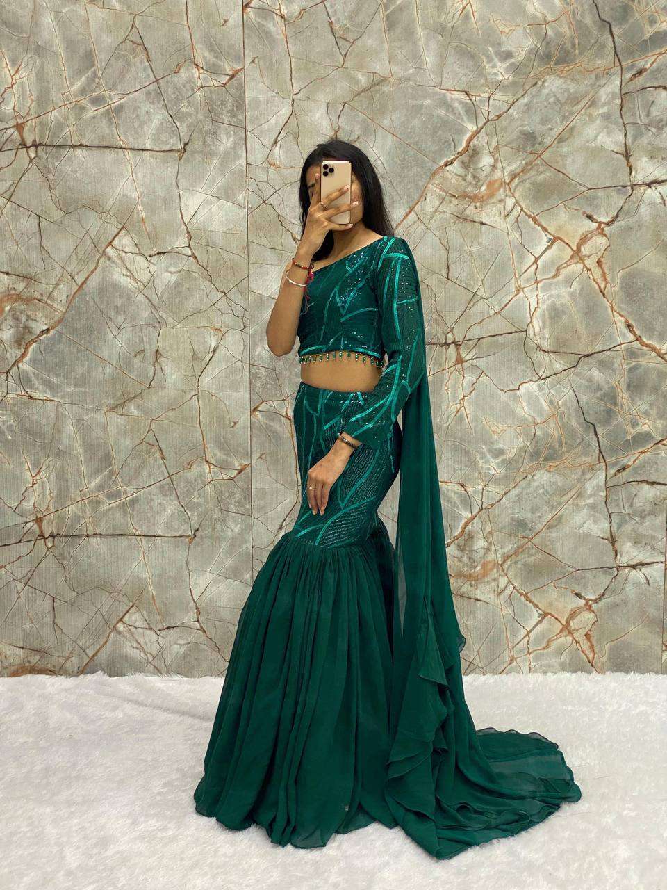 Faux Georgette Rin141 1835 Lehengas  Designer Fancy Lehengas