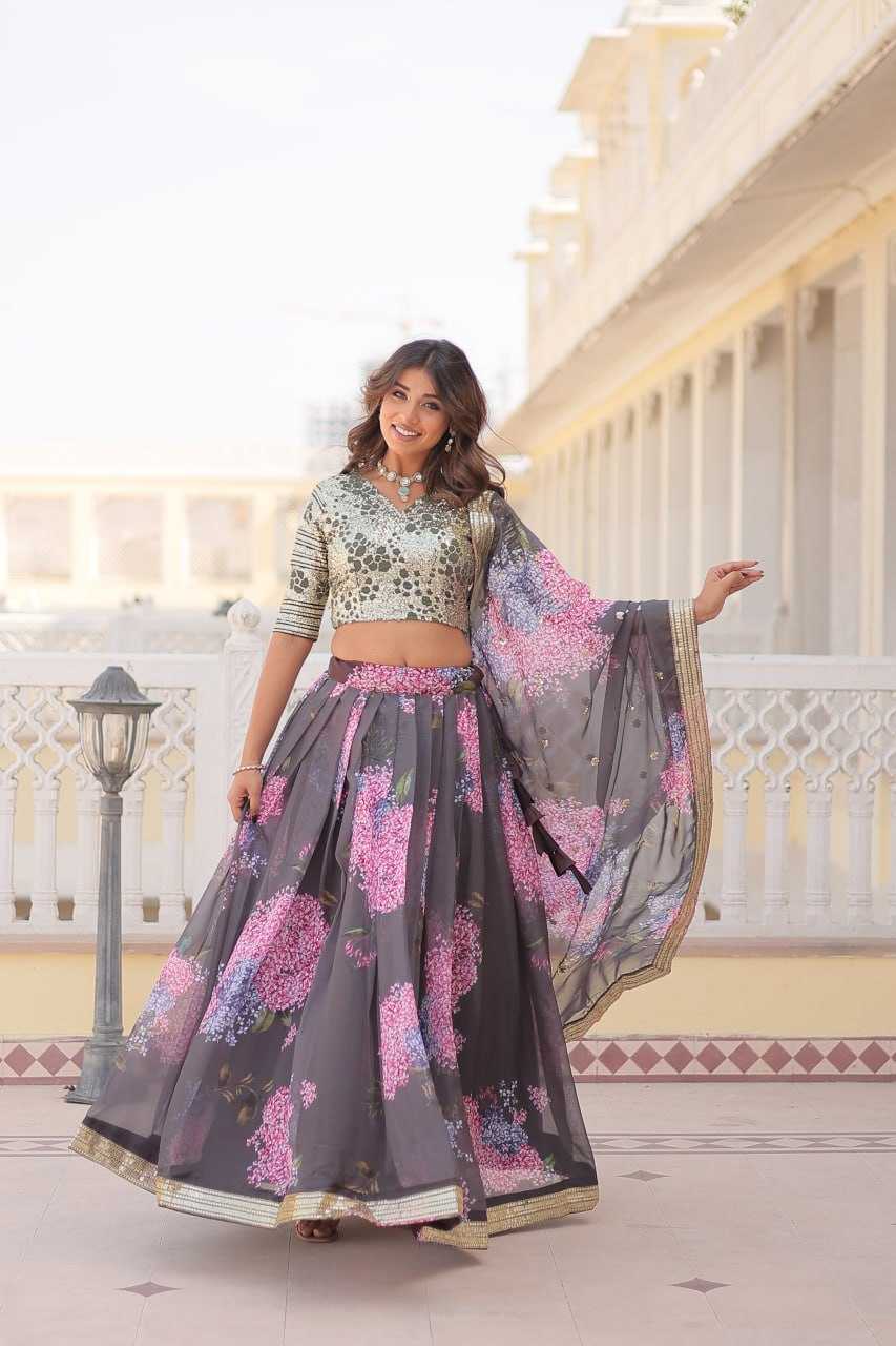 Faux Georgette Kesh132 7104 Lehengas  Fancy Printed Lehengas