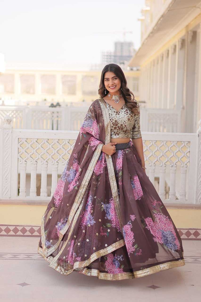 Faux Georgette Kesh132 7104 Lehengas  Fancy Printed Lehengas