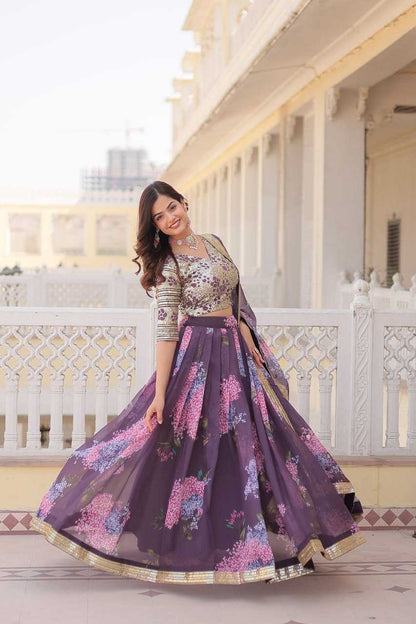 Faux Georgette Kesh132 7104 Lehengas  Fancy Printed Lehengas