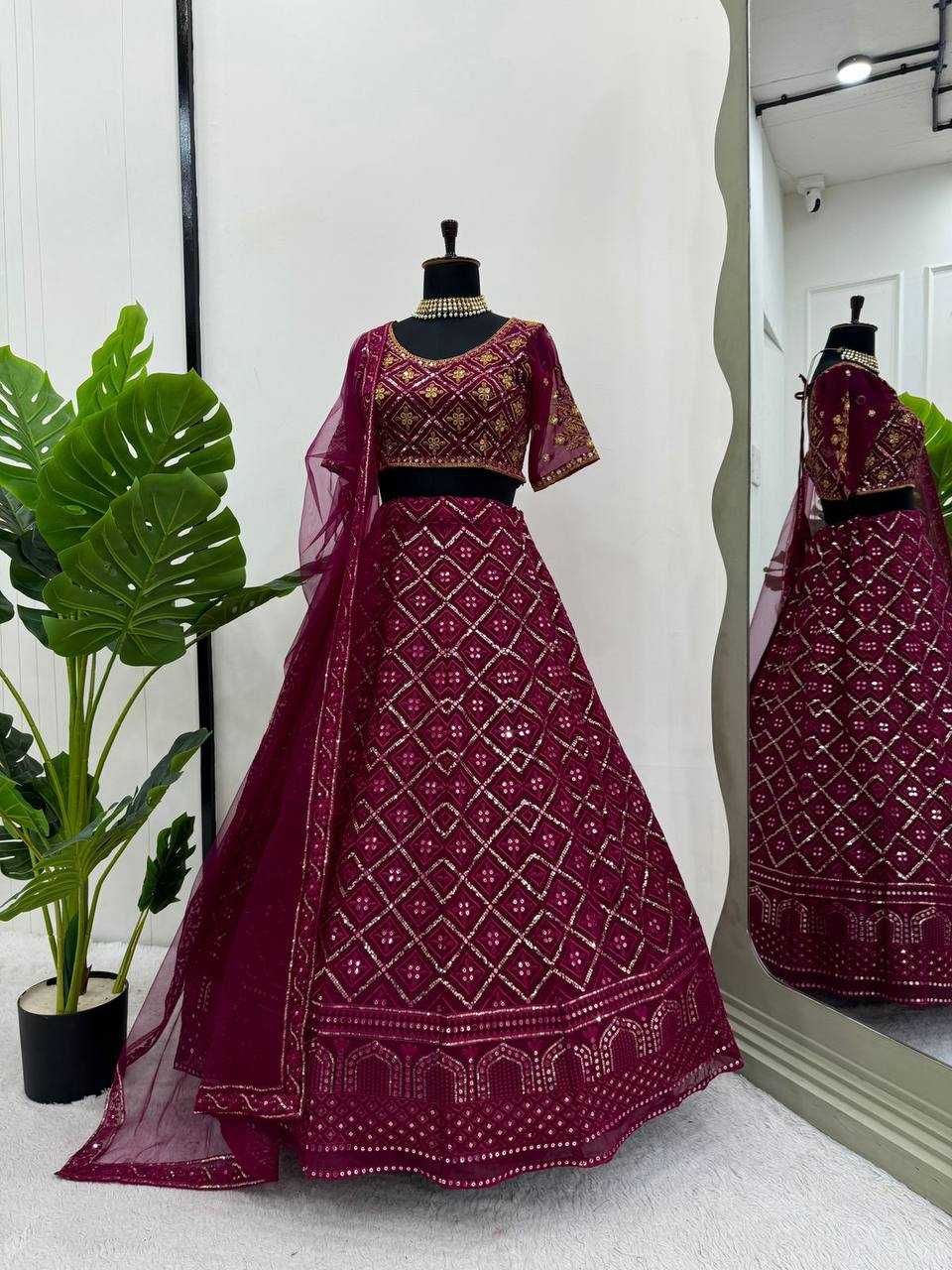 Faux Georgette Rin162 276 Lehengas  Designer Traditional Lehenga