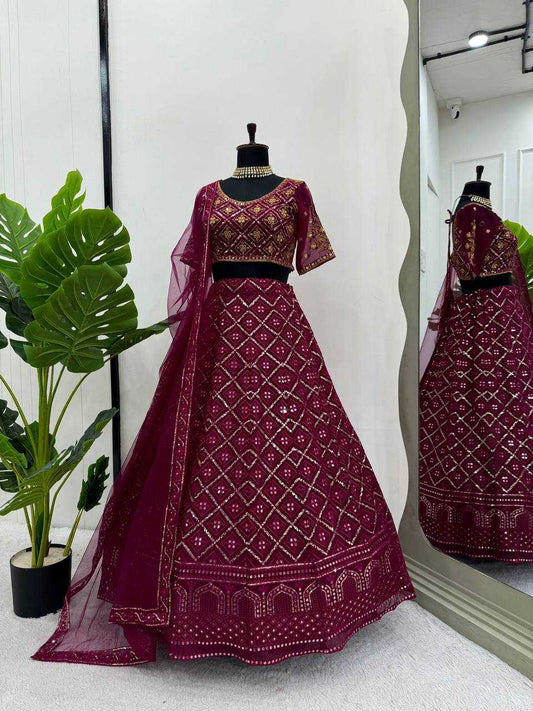 Faux Georgette Rin162 276 Lehengas  Designer Traditional Lehenga