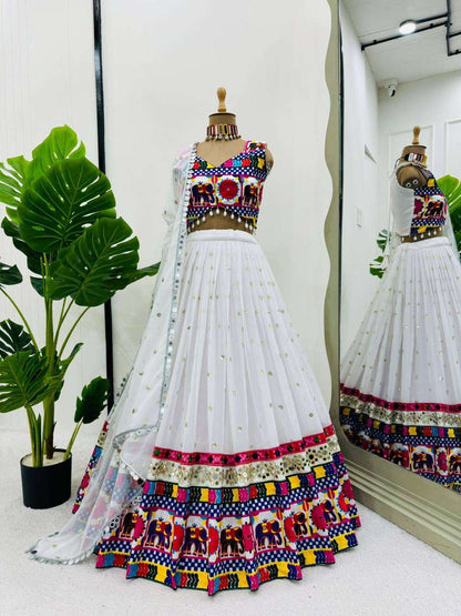 Faux Georgette Rin162  277 Lehengas  Navratri Chaniya Choli Traditional Lehengas E