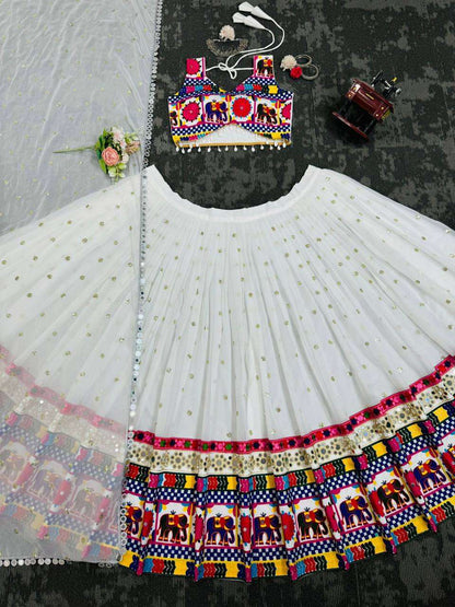 Faux Georgette Rin162  277 Lehengas  Navratri Chaniya Choli Traditional Lehengas E