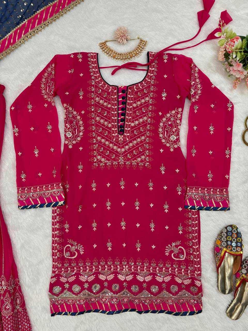 Faux Georgette Rin169 5739 Suits & Dresses  Ladies Sharara Salwar Suits