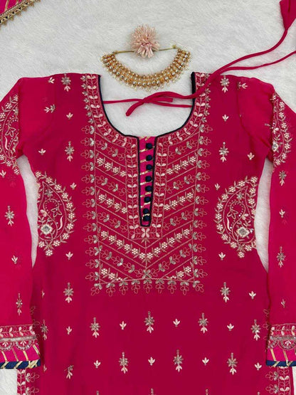 Faux Georgette Rin169 5739 Suits & Dresses  Ladies Sharara Salwar Suits