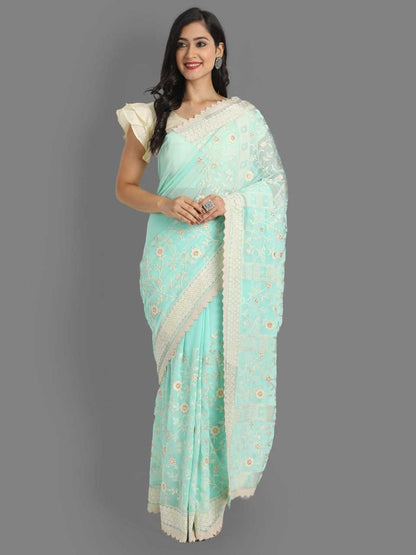 Faux Georgette Rsc Lakhnavi-204 Silk Sarees  Heavy Silk Traditional Patola Sarees E