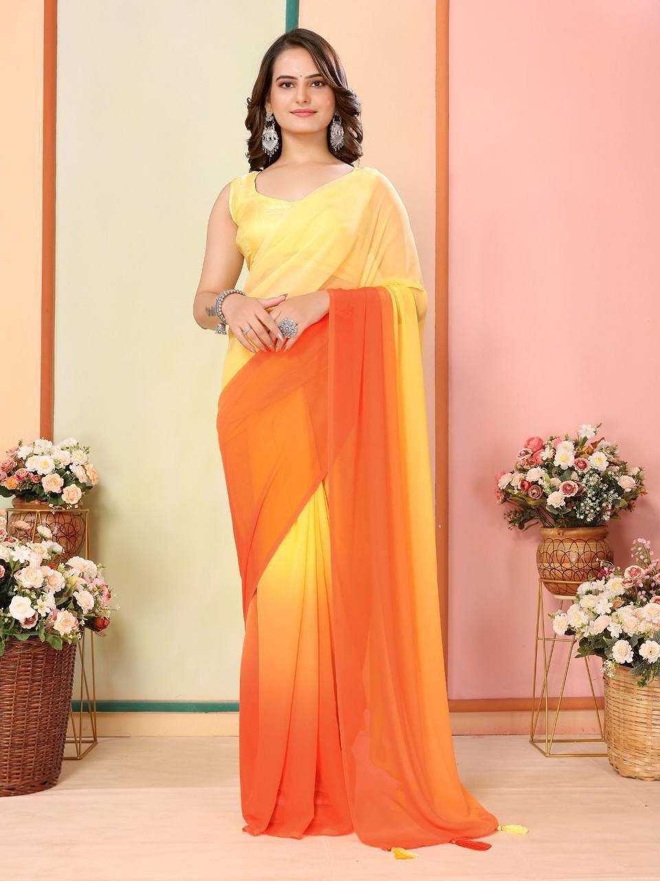 Faux Georgette Rsf 726  Sarees