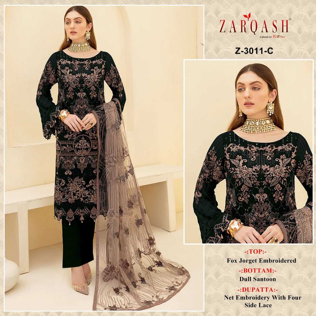 Faux Georgette Rzar 3011 (Abcd)  Suit