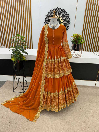 Faux Georgette Rzf 362 Lehengas  Fancy Lehenga