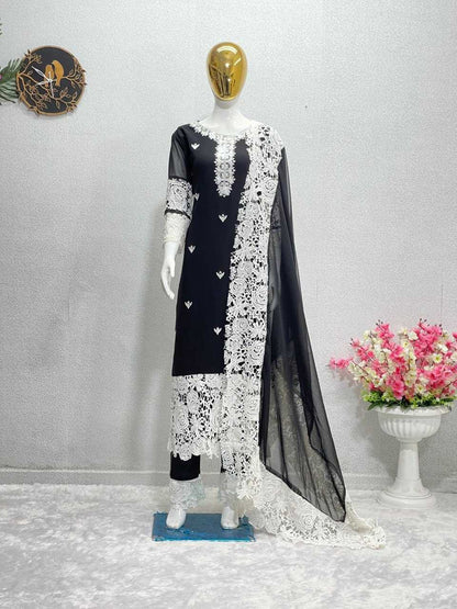 Faux Georgette  Srt-105  Suit