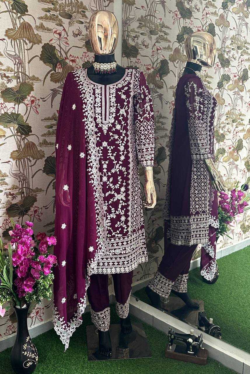 Faux Georgette Vdd 5014 Suits & Dresses Islamic Clothing  Ladies Pakistani Embroidery Suits