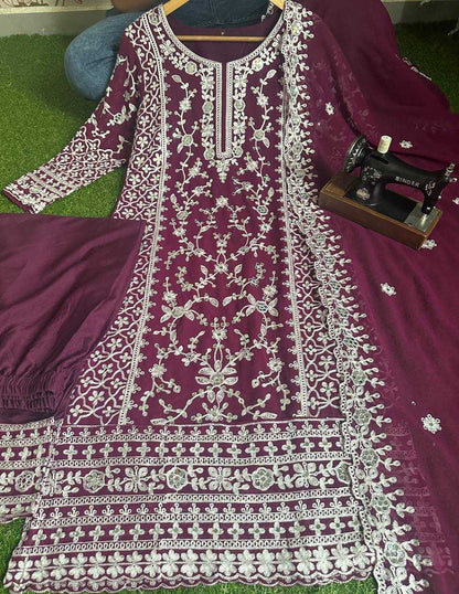 Faux Georgette Vdd 5014 Suits & Dresses Islamic Clothing  Ladies Pakistani Embroidery Suits