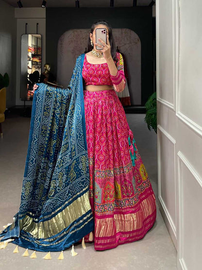 Gajji Silk Kesh134 1644 Lehengas  Traditional Lehenga With Dupatta Lehenga With Blouse Blue Lehengas