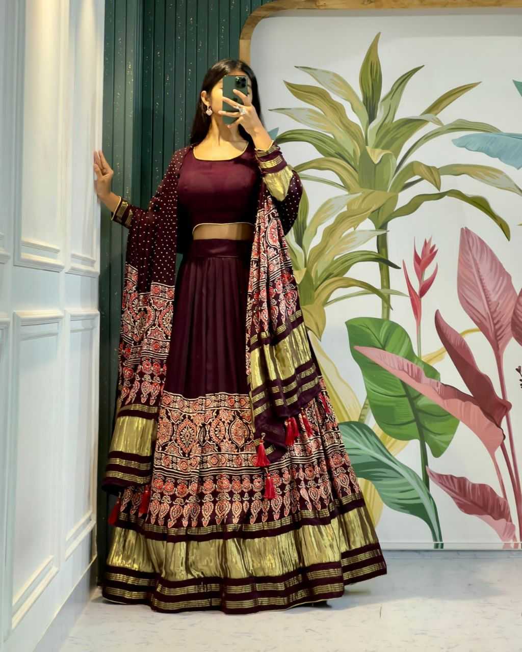 Gajji Silk Kesh179 Ahb14 Lehengas  Traditional Silk Printed Lehengas