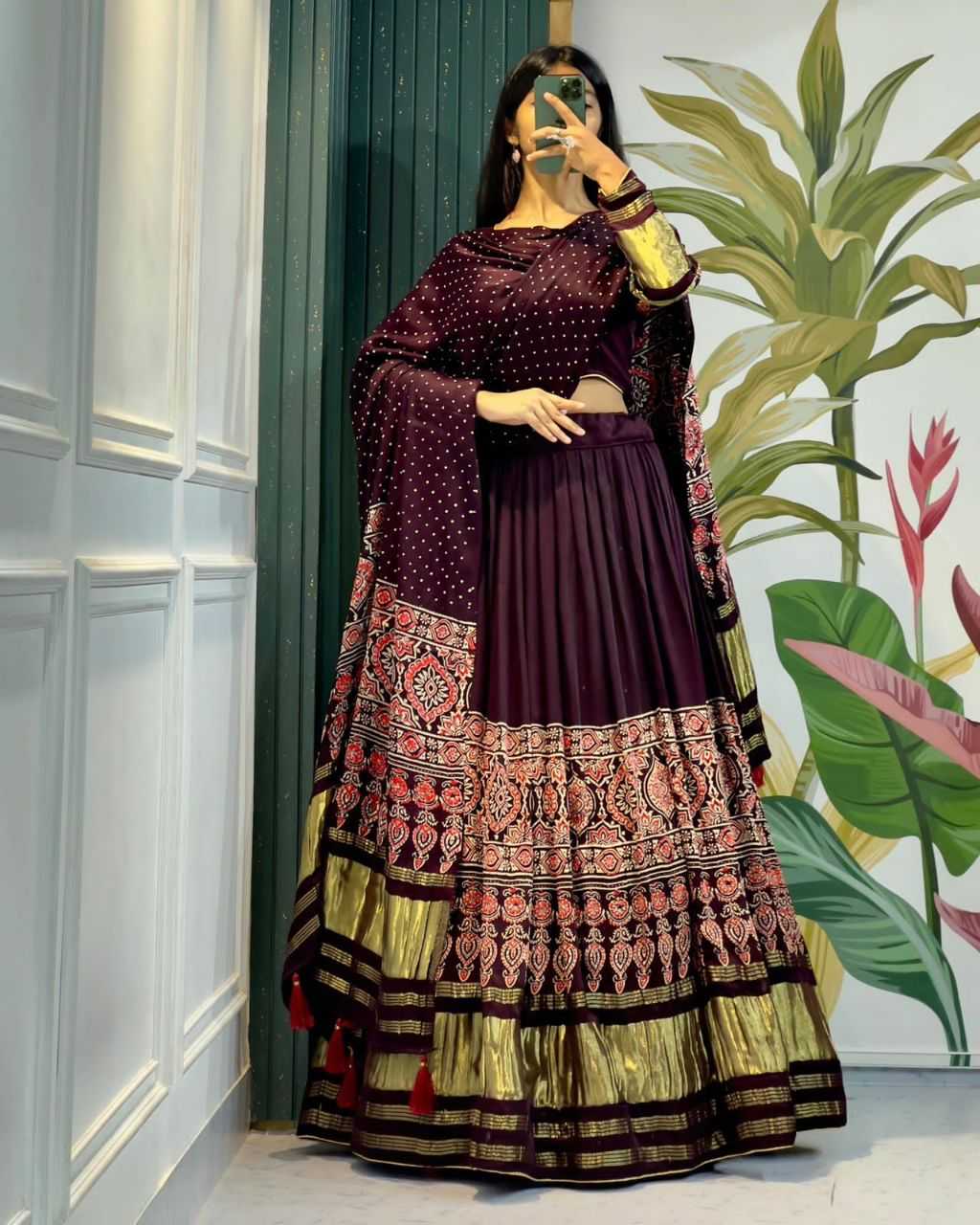 Gajji Silk Kesh179 Ahb14 Lehengas  Traditional Silk Printed Lehengas