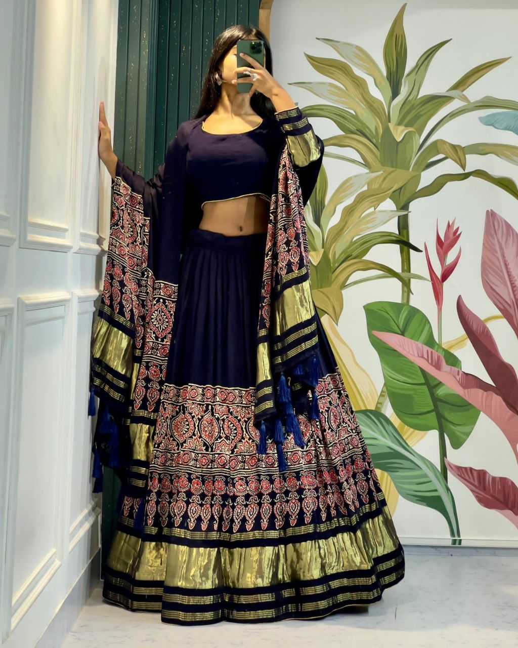 Gajji Silk Kesh179 Ahb14 Lehengas  Traditional Silk Printed Lehengas