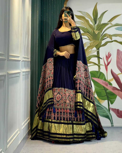 Gajji Silk Kesh179 Ahb14 Lehengas  Traditional Silk Printed Lehengas