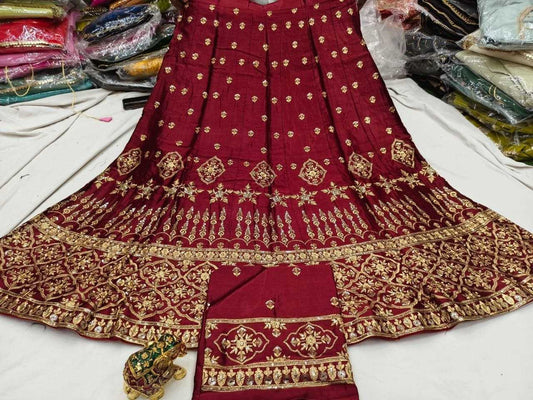 Gajji Silk Kesh179 Ahb15 Lehengas  Traditional Silk Lehengas