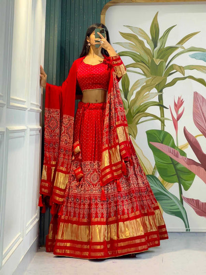 Gajji Silk Rwc Zip Lehengas  Traditional Silk Lehengas