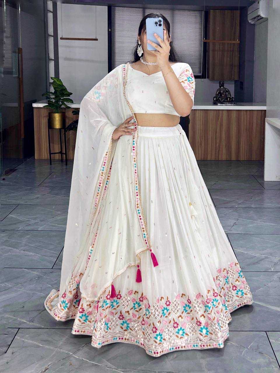 Georgette Gro 7135O Lehengas  Fancy Traditional Lehenga