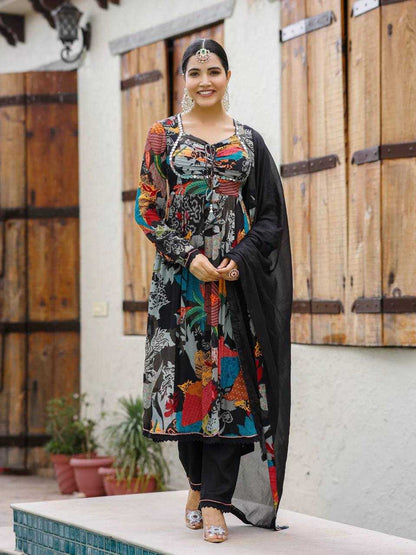 Georgette Hkc 1581  Suit