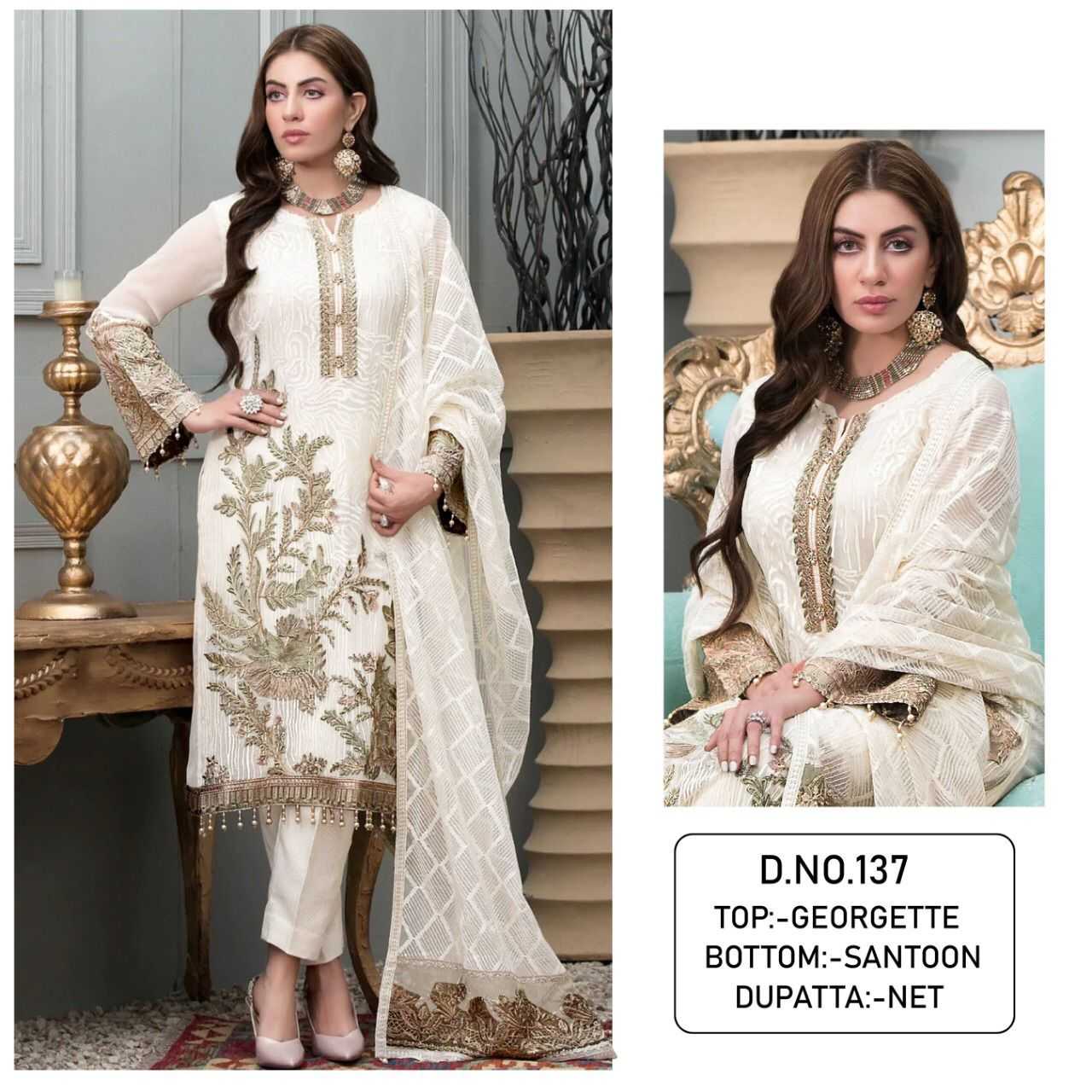 Georgette Kal 137 Suits & Dresses  Unstitched Suits