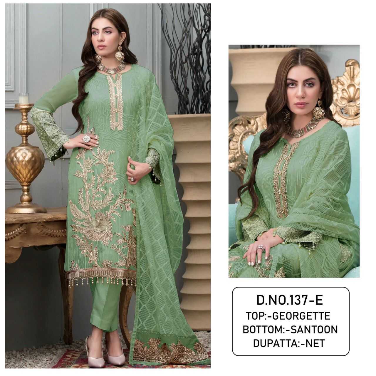 Georgette Kal 137 Suits & Dresses  Unstitched Suits